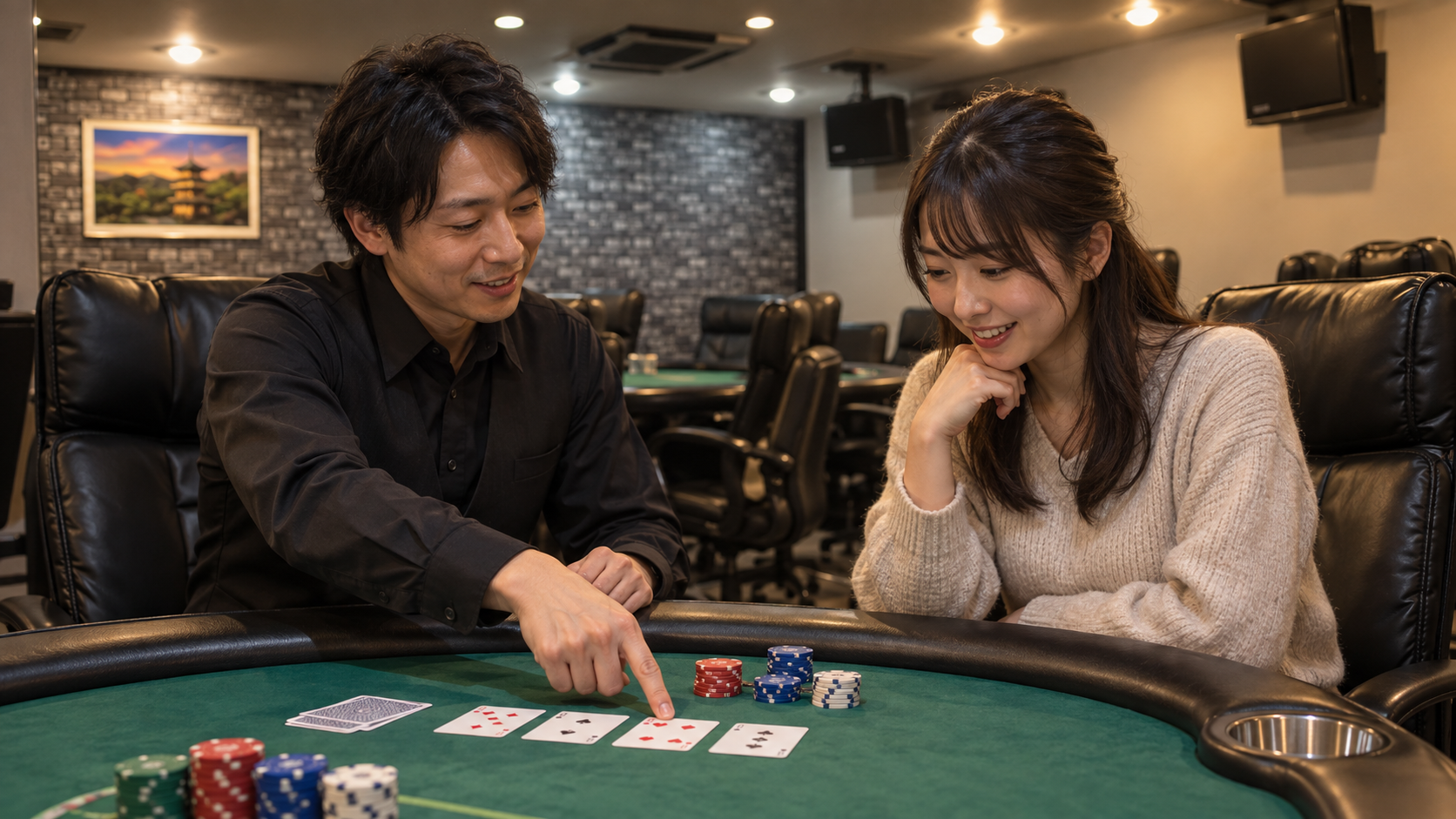 複数人でテーブルを囲み初心者講習を受けているイメージ